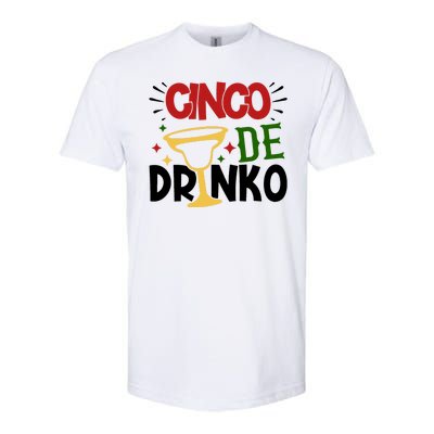 Cinco De Drinko Mexico Celebration Softstyle® CVC T-Shirt