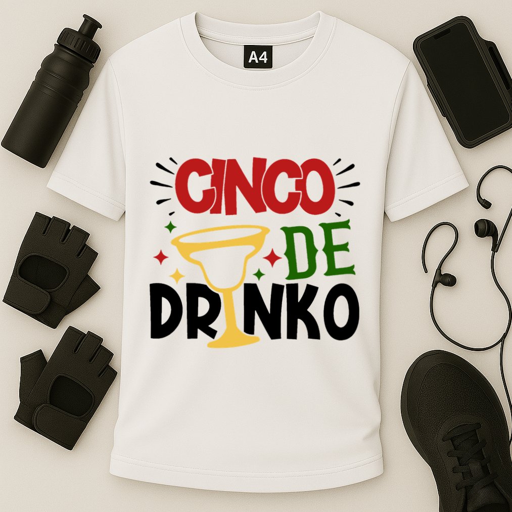 Cinco De Drinko Mexico Celebration Cooling Performance Crew T-Shirt