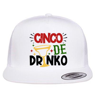 Cinco De Drinko Mexico Celebration Flat Bill Trucker Hat