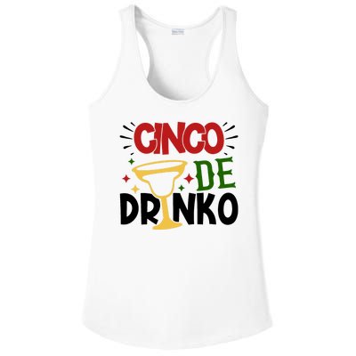 Cinco De Drinko Mexico Celebration Ladies PosiCharge Competitor Racerback Tank