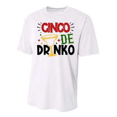 Cinco De Drinko Mexico Celebration Performance Sprint T-Shirt