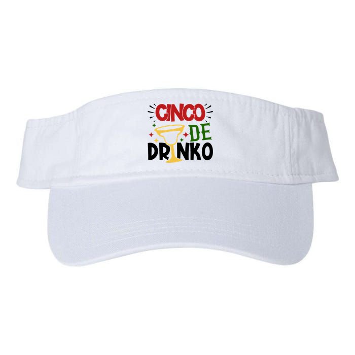 Cinco De Drinko Mexico Celebration Valucap Bio-Washed Visor