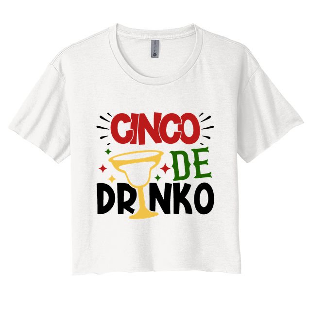Cinco De Drinko Mexico Celebration Crop Top