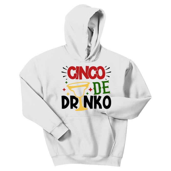 Cinco De Drinko Mexico Celebration Kids Hoodie