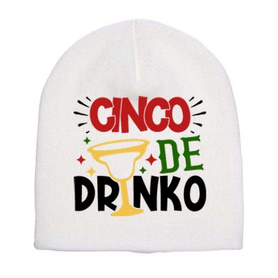 Cinco De Drinko Mexico Celebration Short Acrylic Beanie