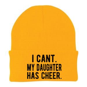 Cheer Dad Daughter Cheerleading FatherS Day Cheerleader Knit Cap Winter Beanie