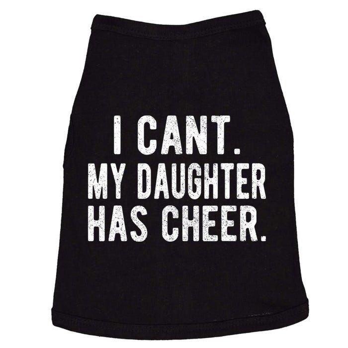 Cheer Dad Daughter Cheerleading FatherS Day Cheerleader Doggie Tank