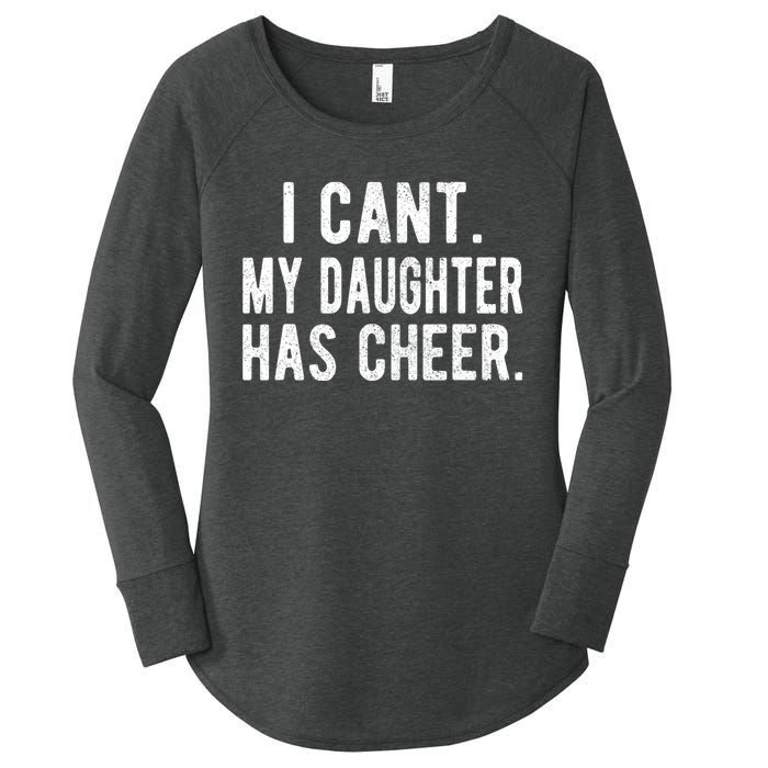 Cheer Dad Daughter Cheerleading FatherS Day Cheerleader Women's Perfect Tri Tunic Long Sleeve Shirt