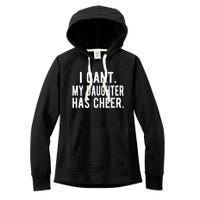 Cheer Dad Daughter Cheerleading FatherS Day Cheerleader Women's Fleece Hoodie