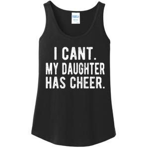 Cheer Dad Daughter Cheerleading FatherS Day Cheerleader Ladies Essential Tank