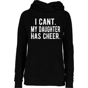 Cheer Dad Daughter Cheerleading FatherS Day Cheerleader Womens Funnel Neck Pullover Hood