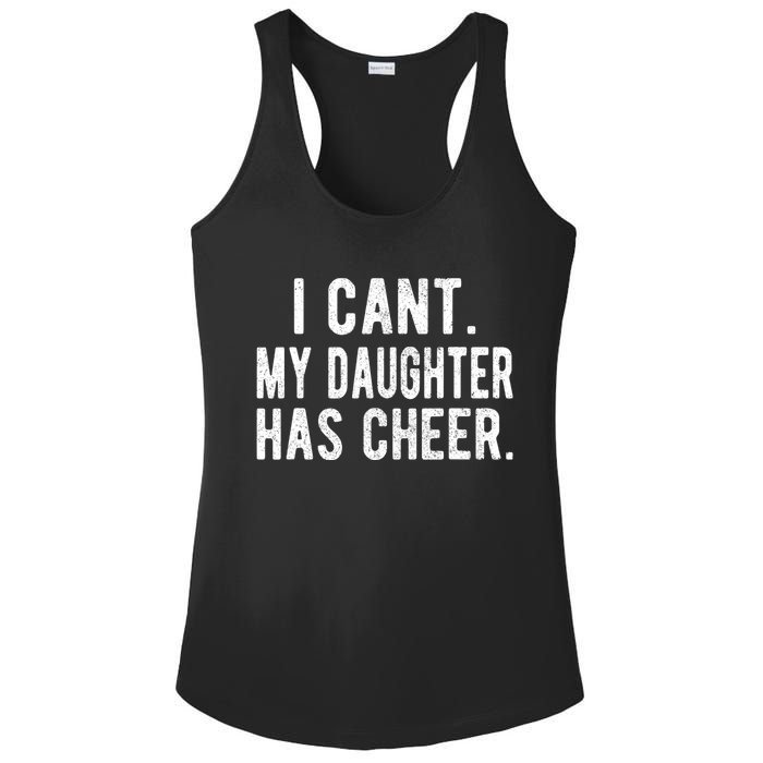 Cheer Dad Daughter Cheerleading FatherS Day Cheerleader Ladies PosiCharge Competitor Racerback Tank