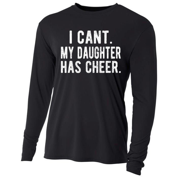 Cheer Dad Daughter Cheerleading FatherS Day Cheerleader Cooling Performance Long Sleeve Crew