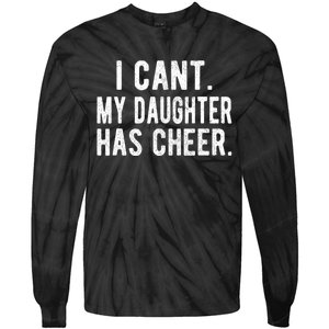 Cheer Dad Daughter Cheerleading FatherS Day Cheerleader Tie-Dye Long Sleeve Shirt