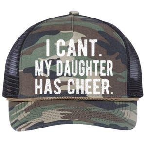 Cheer Dad Daughter Cheerleading FatherS Day Cheerleader Retro Rope Trucker Hat Cap