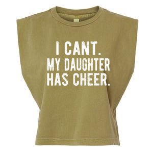 Cheer Dad Daughter Cheerleading FatherS Day Cheerleader Garment-Dyed Women's Muscle Tee