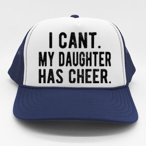 Cheer Dad Daughter Cheerleading FatherS Day Cheerleader Trucker Hat