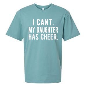 Cheer Dad Daughter Cheerleading FatherS Day Cheerleader Sueded Cloud Jersey T-Shirt