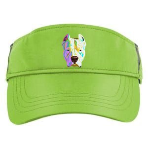 Colourful Dog Dogo Argentino Pullover Hoodie Adult Drive Performance Visor