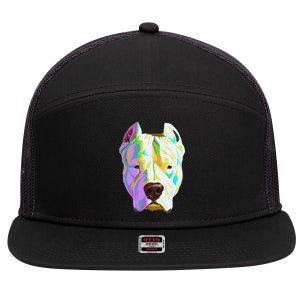 Colourful Dog Dogo Argentino Pullover Hoodie 7 Panel Mesh Trucker Snapback Hat