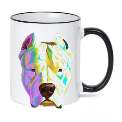 Colourful Dog Dogo Argentino Pullover Hoodie 11oz Black Color Changing Mug