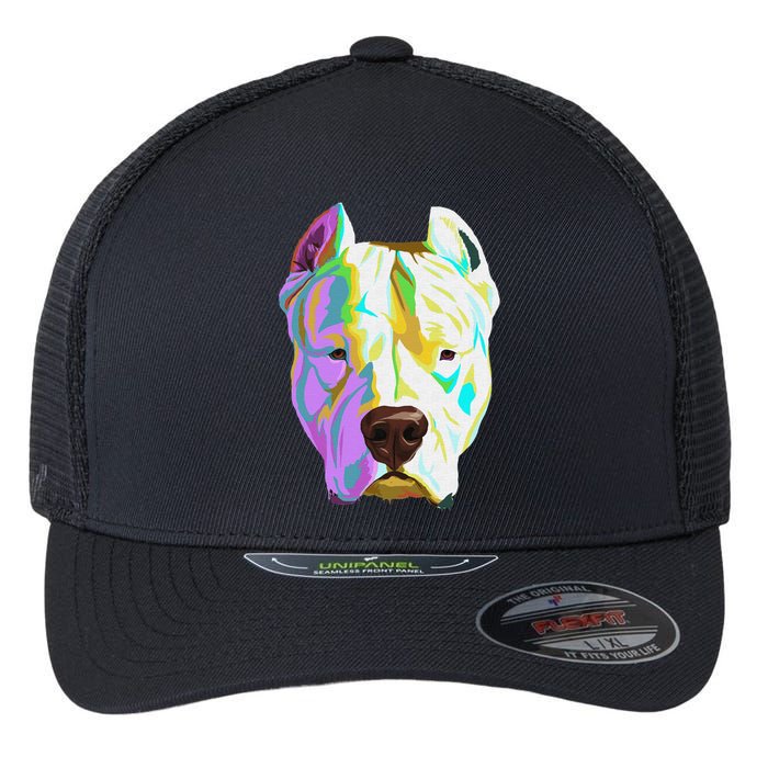 Colourful Dog Dogo Argentino Pullover Hoodie Flexfit Unipanel Trucker Cap