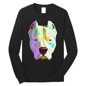 Colourful Dog Dogo Argentino Pullover Hoodie Long Sleeve Shirt