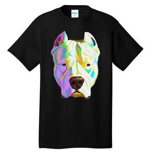 Colourful Dog Dogo Argentino Pullover Hoodie Tall T-Shirt