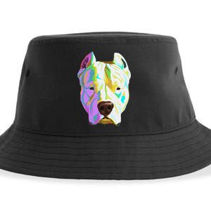 Colourful Dog Dogo Argentino Pullover Hoodie Sustainable Bucket Hat