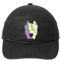 Colourful Dog Dogo Argentino Pullover Hoodie 7-Panel Snapback Hat