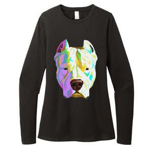 Colourful Dog Dogo Argentino Pullover Hoodie Womens CVC Long Sleeve Shirt