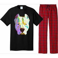 Colourful Dog Dogo Argentino Pullover Hoodie Pajama Set