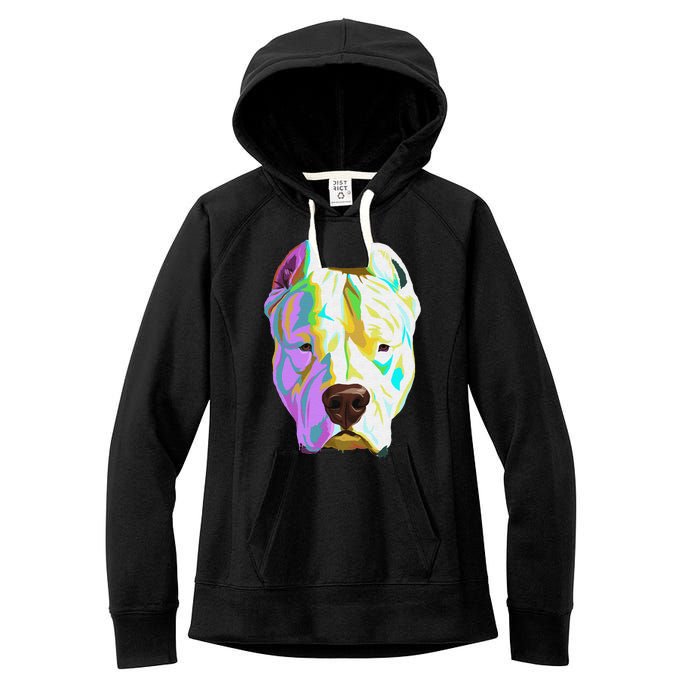 Colourful Dog Dogo Argentino Pullover Hoodie Women's Fleece Hoodie