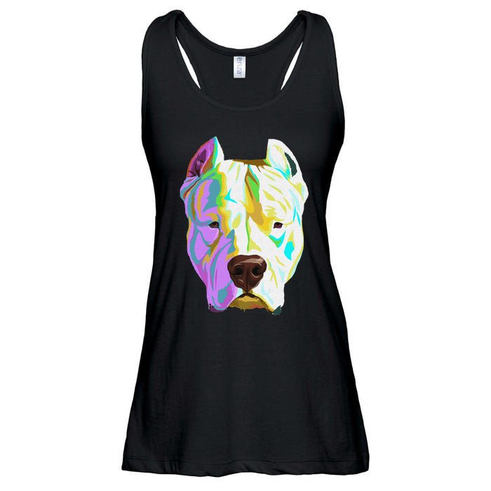 Colourful Dog Dogo Argentino Pullover Hoodie Ladies Essential Flowy Tank