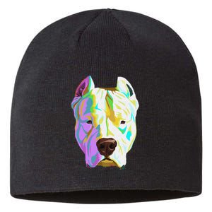 Colourful Dog Dogo Argentino Pullover Hoodie Sustainable Beanie