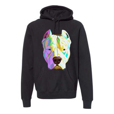 Colourful Dog Dogo Argentino Pullover Hoodie Premium Hoodie