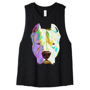 Colourful Dog Dogo Argentino Pullover Hoodie Women's Racerback Cropped Tank