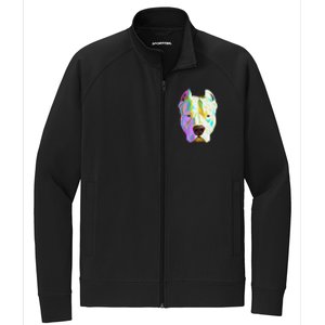 Colourful Dog Dogo Argentino Pullover Hoodie Stretch Full-Zip Cadet Jacket