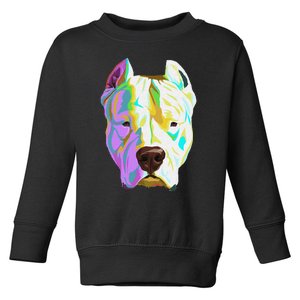 Colourful Dog Dogo Argentino Pullover Hoodie Toddler Sweatshirt