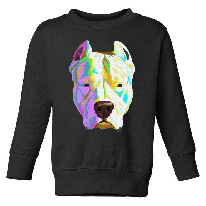 Colourful Dog Dogo Argentino Pullover Hoodie Toddler Sweatshirt