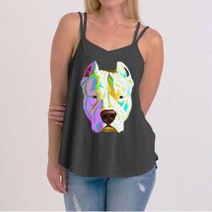 Colourful Dog Dogo Argentino Pullover Hoodie Women's Strappy Tank