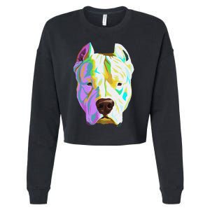 Colourful Dog Dogo Argentino Pullover Hoodie Cropped Pullover Crew