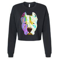 Colourful Dog Dogo Argentino Pullover Hoodie Cropped Pullover Crew