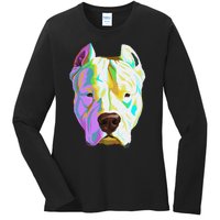 Colourful Dog Dogo Argentino Pullover Hoodie Ladies Long Sleeve Shirt