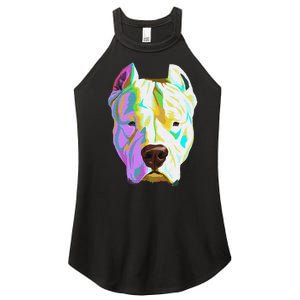 Colourful Dog Dogo Argentino Pullover Hoodie Women's Perfect Tri Rocker Tank