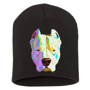 Colourful Dog Dogo Argentino Pullover Hoodie Short Acrylic Beanie