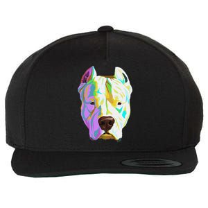 Colourful Dog Dogo Argentino Pullover Hoodie Wool Snapback Cap