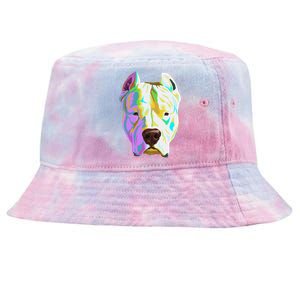 Colourful Dog Dogo Argentino Pullover Hoodie Tie-Dyed Bucket Hat