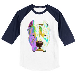 Colourful Dog Dogo Argentino Pullover Hoodie Baseball Sleeve Shirt