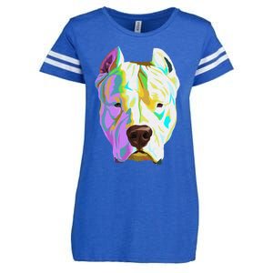 Colourful Dog Dogo Argentino Pullover Hoodie Enza Ladies Jersey Football T-Shirt